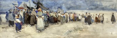 Der Strand, Berck-sur-Mer, um 1900 von Patty Townsend Johnson